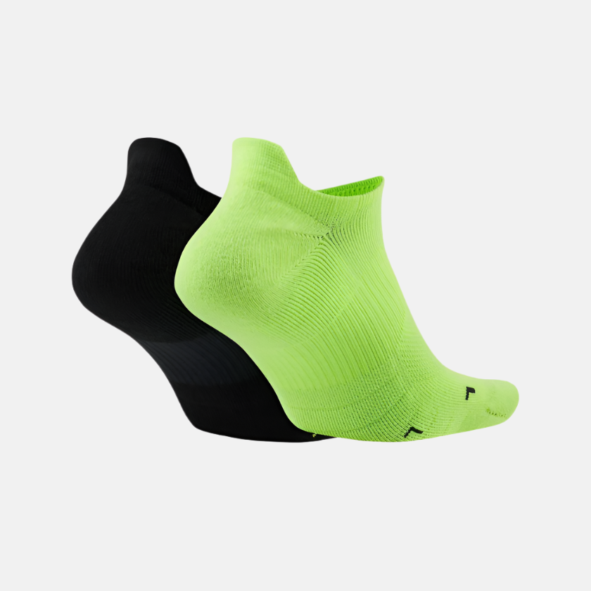 Nike Multiplier Running No-Show Socks 2 Pairs -Multi-Color