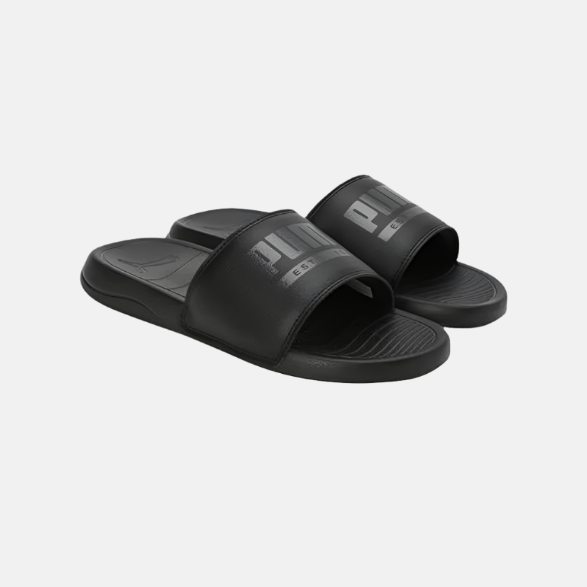 Puma Popcat Pacify Unisex Slide -Black/Strong Gray