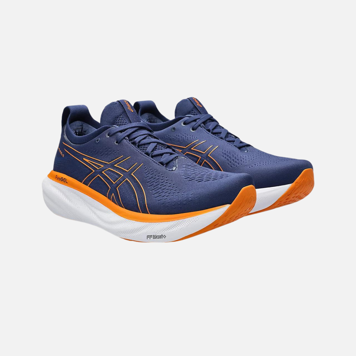 Asics Gel-Nimbus 25 Men's Running Shoes -Deep Ocean/Bright Orange