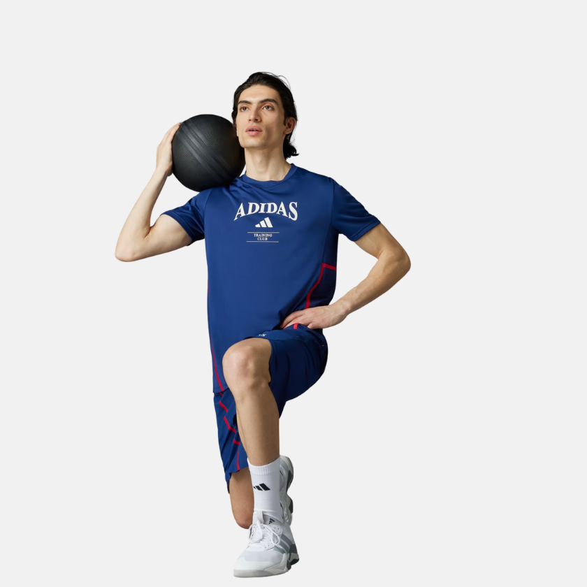 Adidas Designed-for-Training Legacy Men’s Training Tee – Dark Blue / Chalk White