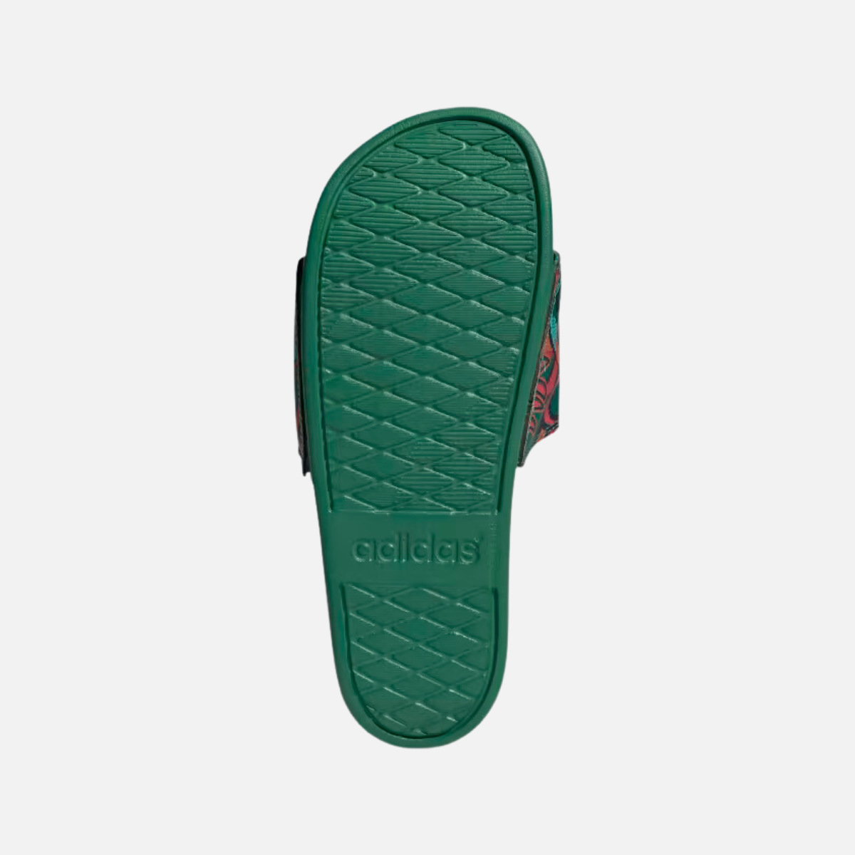 Adidas Adilette Comfort Women's Sportswear Slide -Bold Green/Signal Orange/Vivid Berry