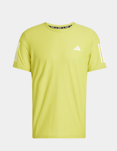 Adidas Own the Mens Run Tee - Florescent yellow