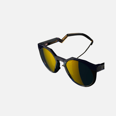 Oakley HSTN Prizm 24k Polarized Lenses, Navy/Transparent Blue Frame
