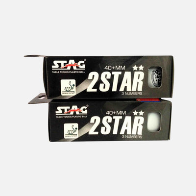 Stag 2 Star White Table Tennis (T.T) Balls
