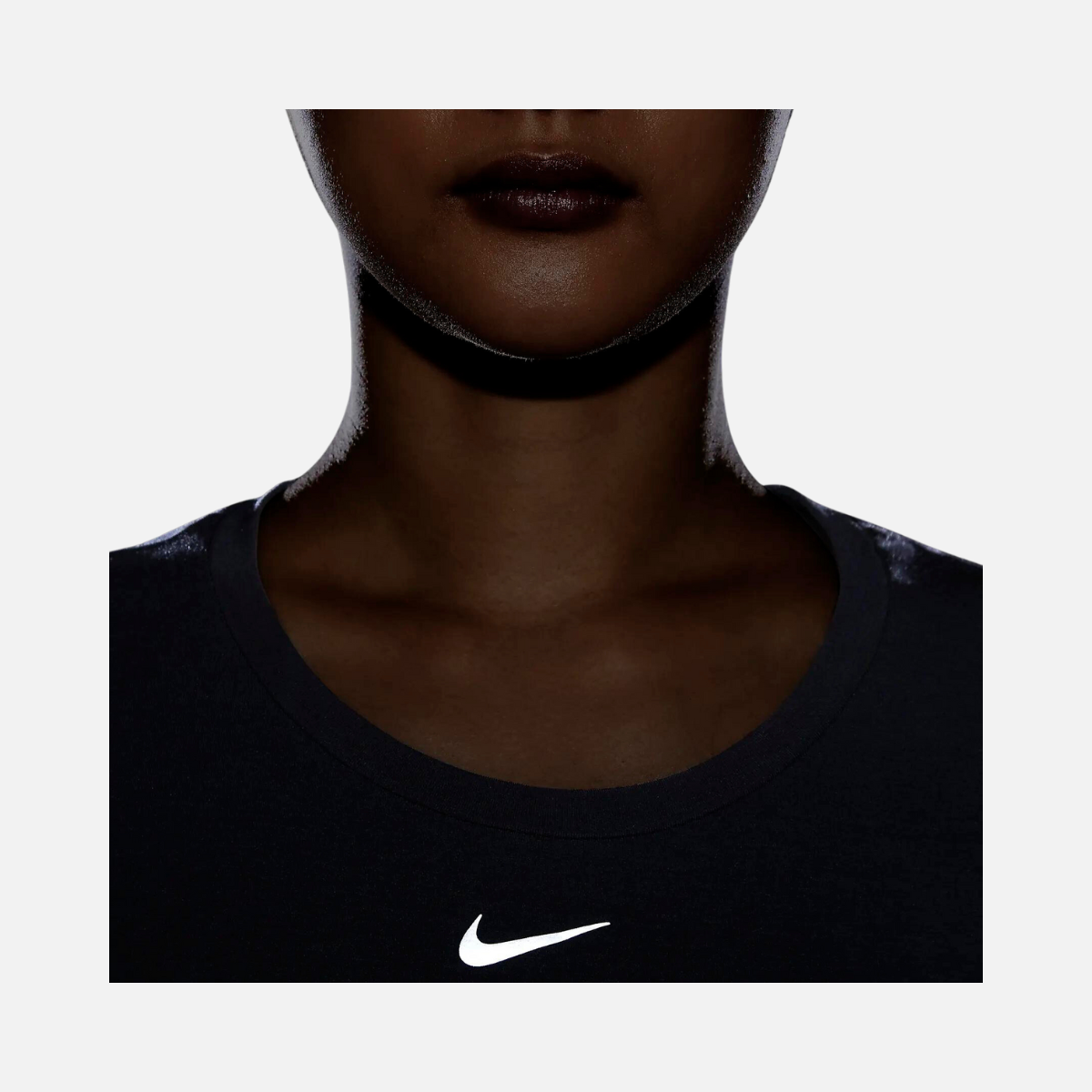 Nike Dri-FIT One Luxe Women's Standard Fit Short-Sleeve Top -Black