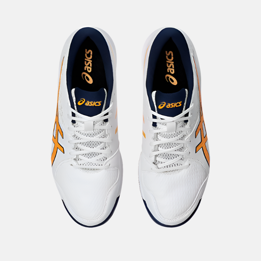 Asics GEL-PEAKE 2 Unisex Cricket Shoes -White/Stadium Orange – Gambol