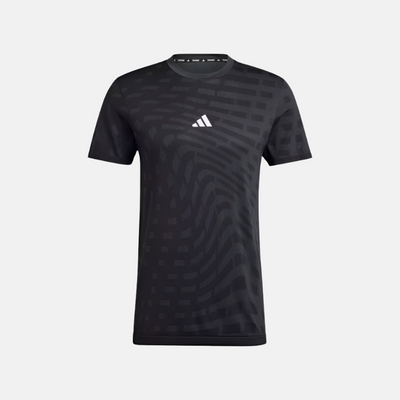 Adidas Gym+Training Seamless Men's Training T-shirt - Black/Grey Six