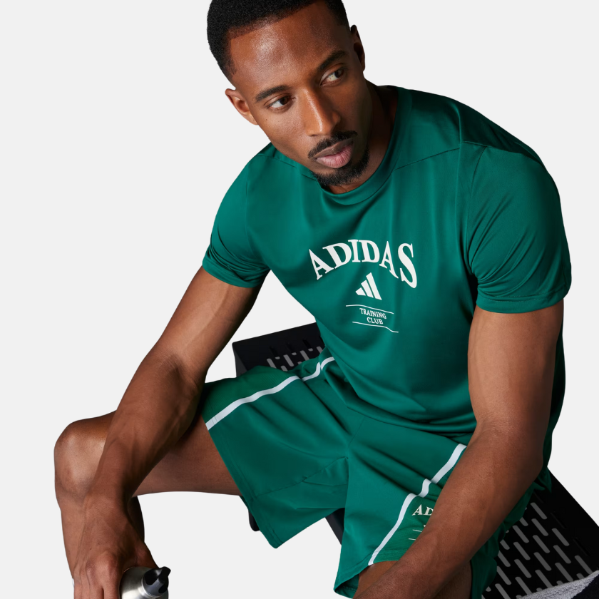Adidas Designed-for-Training Legacy Tee – Collegiate Green / Chalk White