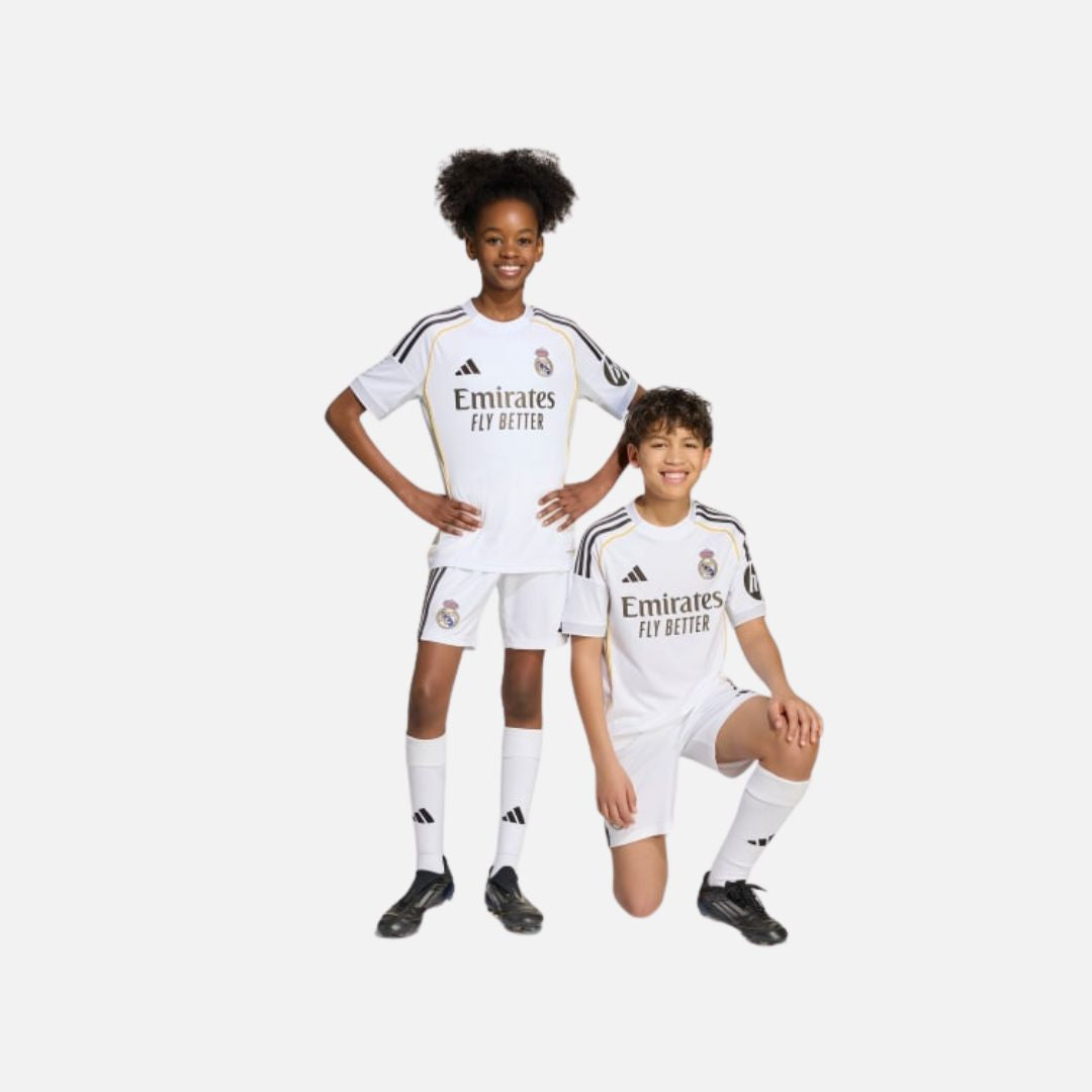 Adidas Real Madrid 25/26 Home Shorts Kids white