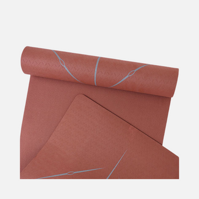 Core Yoga Mat-Black/gold-Grey/brick-Brick-Grey