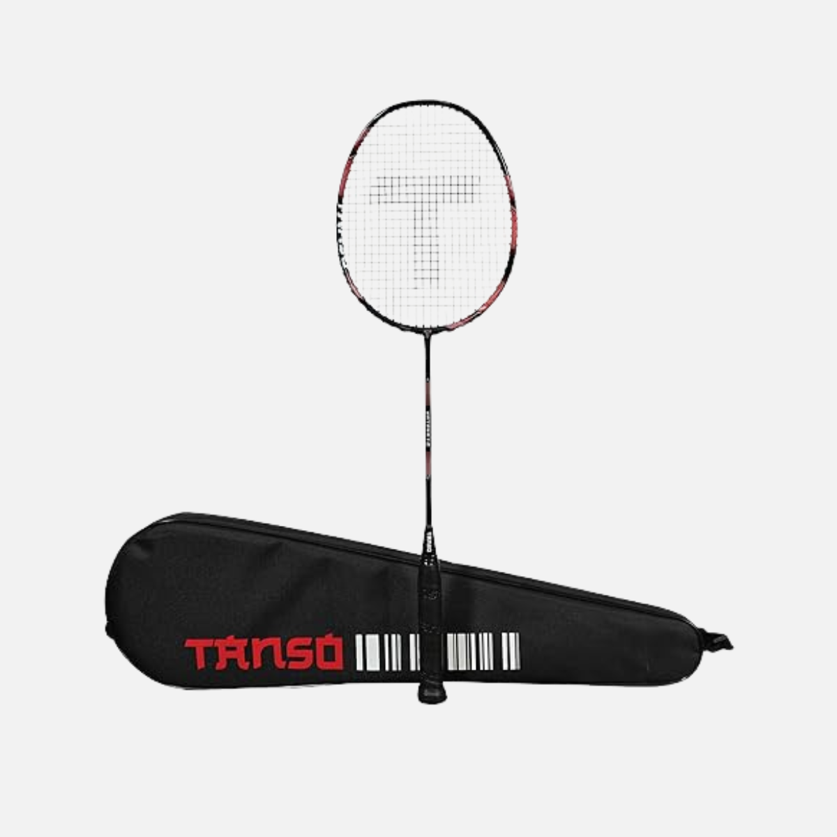 Tanso Katana 1.0 Full Graphite Strung ‎Adult Badminton Racquet -Cyan/Red/Purple