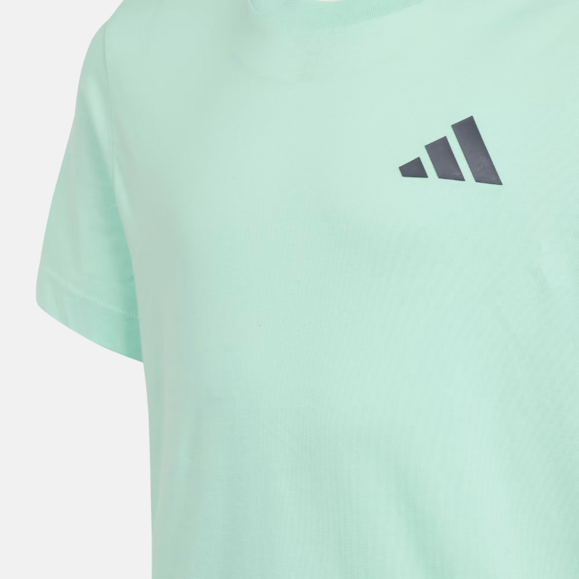 Adidas Mercedes-AMG Petronas F1 Premium Woven Graphic Tee Juniors - Frozen Green / Grey Strata