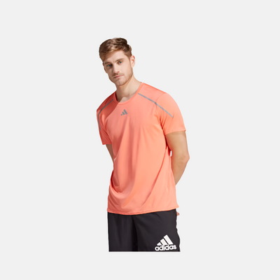 Adidas Confident Engineered Men's Running T-shirt -Coral Fusion