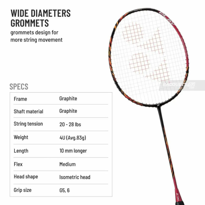 YONEX Astrox 99 Play G5 Badminton Racquet - Cherry Sunburst