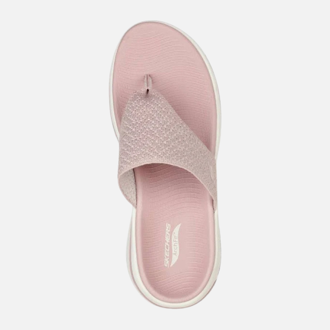 Skechers Go Walk Arch Fit Women's Lifestyle Slippers – Pink