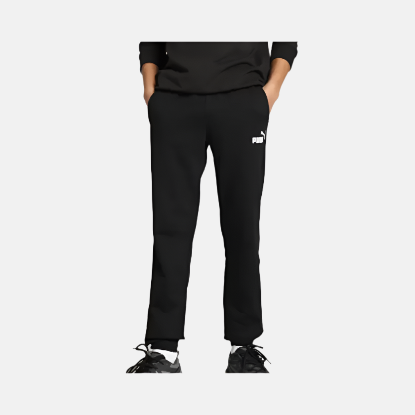 Puma Solid Men's Track Pants -Black