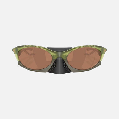 Oakley Plantaris Sunglasses Matte Transparent Fern/Prizm Tungsten Lenses