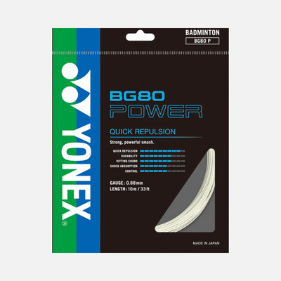 Yonex BG 80 Power Badminton String -White