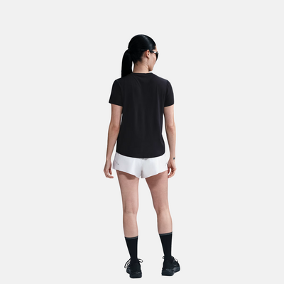 Nike One Swoosh Women's Dri-FIT Short-Sleeve Running Top – Black