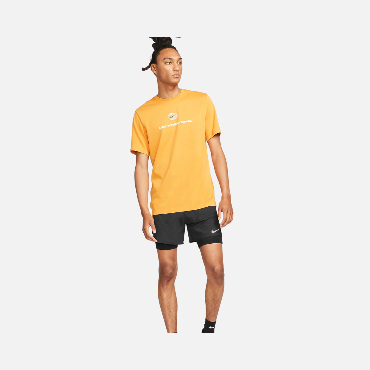 Nike Dri-FIT Stride Men's Hybrid Running Shorts -Black