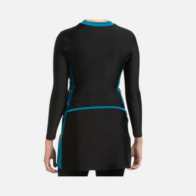 Speedo Adult Female 2Pc Full Body Suit - Black/Nordic Teal