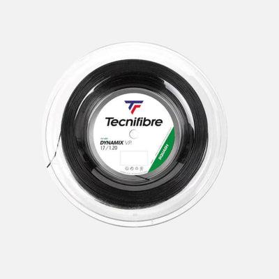 Tecnifibre Dynamix VP 17L Squash String Set - Black | 1.20mm Gauge | 9.70m for Power & Precision