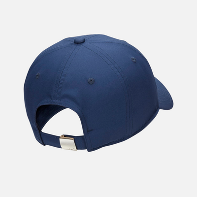 Nike Dri-FIT Club Unstructured Metal Swoosh Cap - Midnight Navy/Metallic Silver