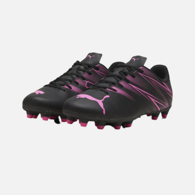Puma Attacanto FG/AG Cleats Men's Football Shoes -Black/Poison Pink