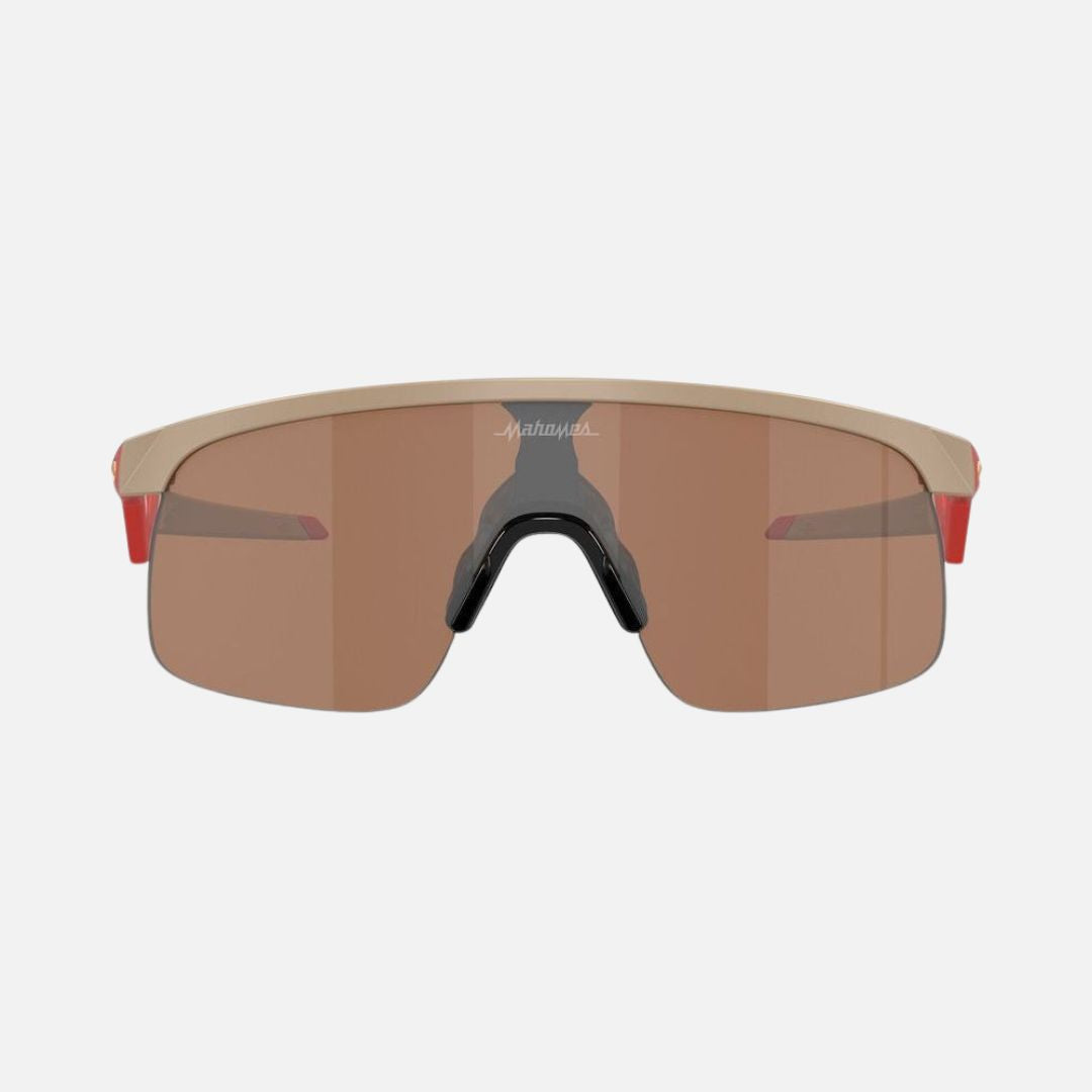 Oakley Youth Resistor Sunglasses Patrick Mahomes Matte Terrain Tan/Prizm Tungsten Lenses
