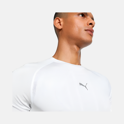 Puma x one8 Men's Seamless Training T-shirt -White-Silver Mist