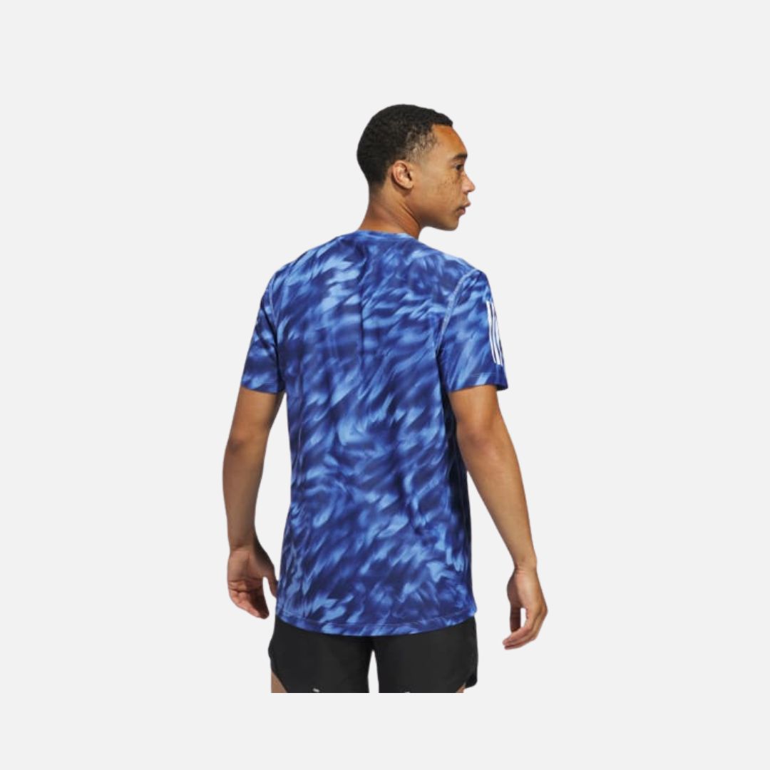 Adidas Own The Run Allover Print Tee - Men
