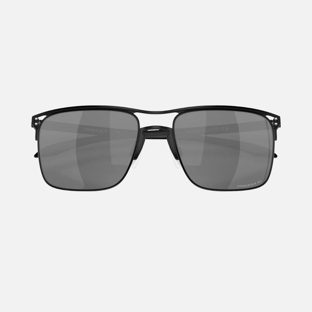 Oakley Holbrook TI Sunglasses Satin Black/Prizm Black Polarised Lenses