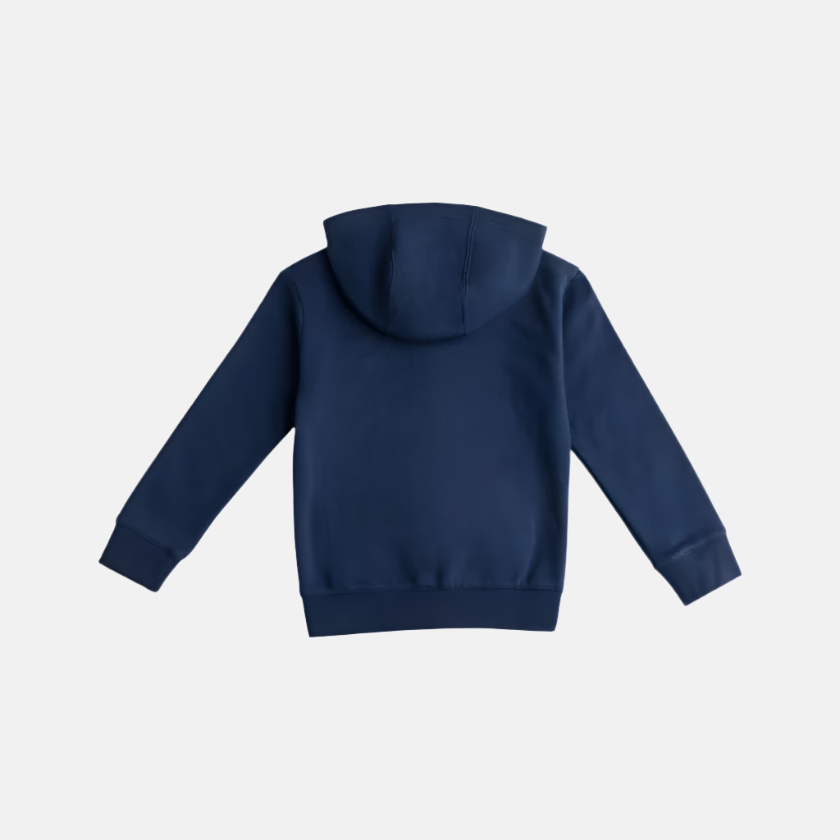 Adidas 3 Stripes Full Sleeve Kids Girl Hoodie (14-16Years) -Collegiate Navy