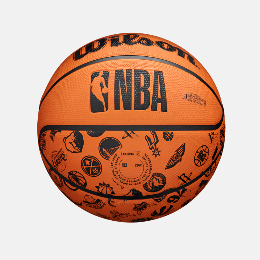 Wilson NBA All Team Basketball Size 7 -Orange