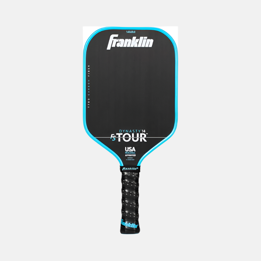 Franklin Sports FS Tour Dynasty 14MM Pickleball Paddle -Grey/Blue