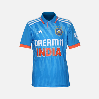 Adidas Cricket INDIA ODI REPLICA Kids Unisex Jersey (10-16 Years) -Bright Blue