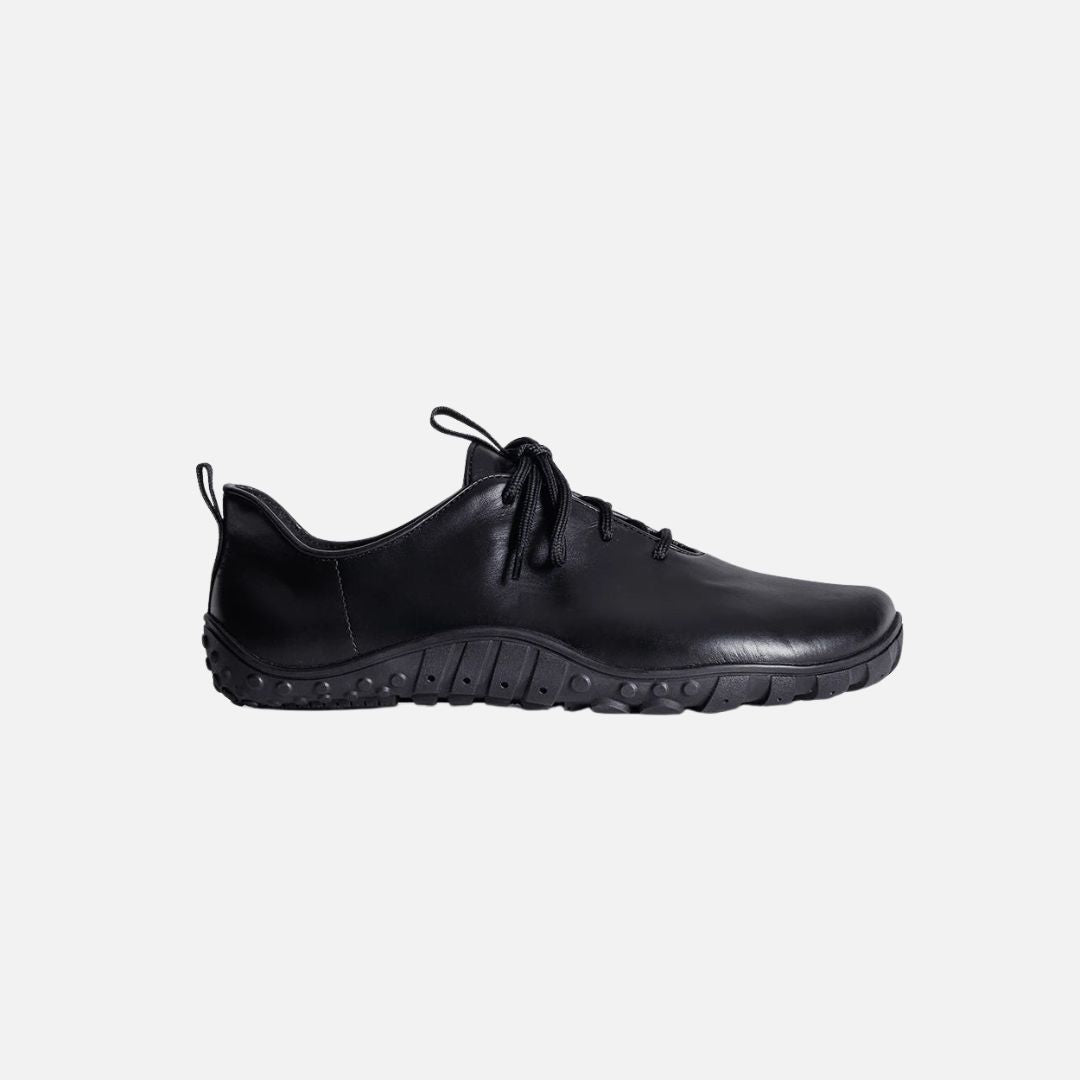 BAER URBN Leder Klassisch unisex Office Barefoot Shoes - Black
