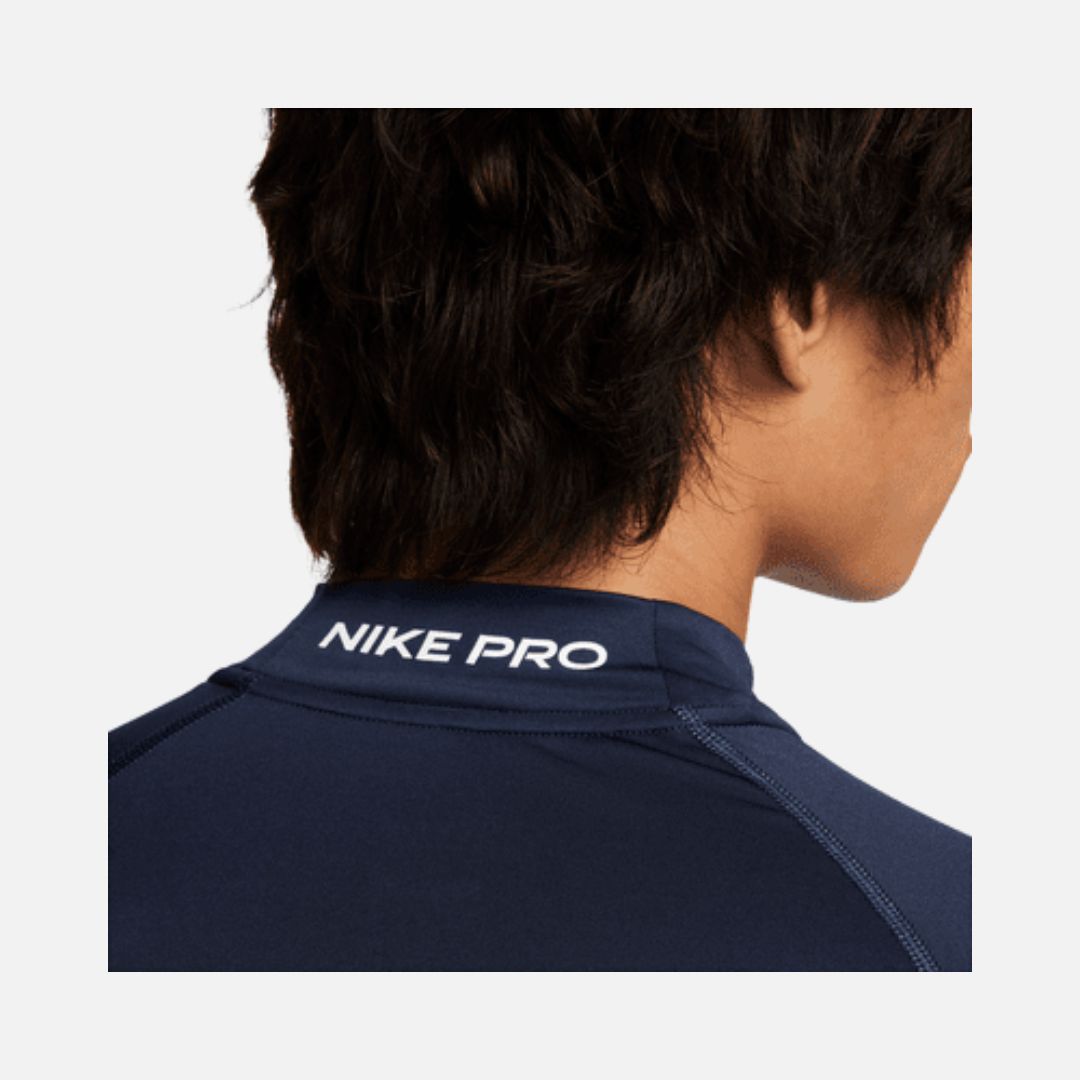 Nike Men's Dri-FIT Fitness Mock-Neck Long-Sleeve Top