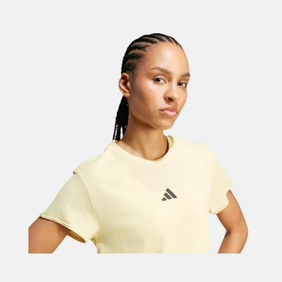 Adidas Airchill Women's Training T-shirt -Powder Yellow