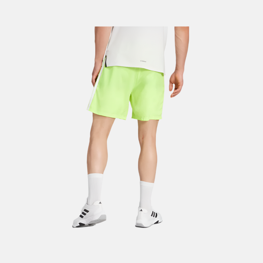 Adidas Essentials Training 3-Stripes Woven Men's Training Shorts -Lucid Lemon/White