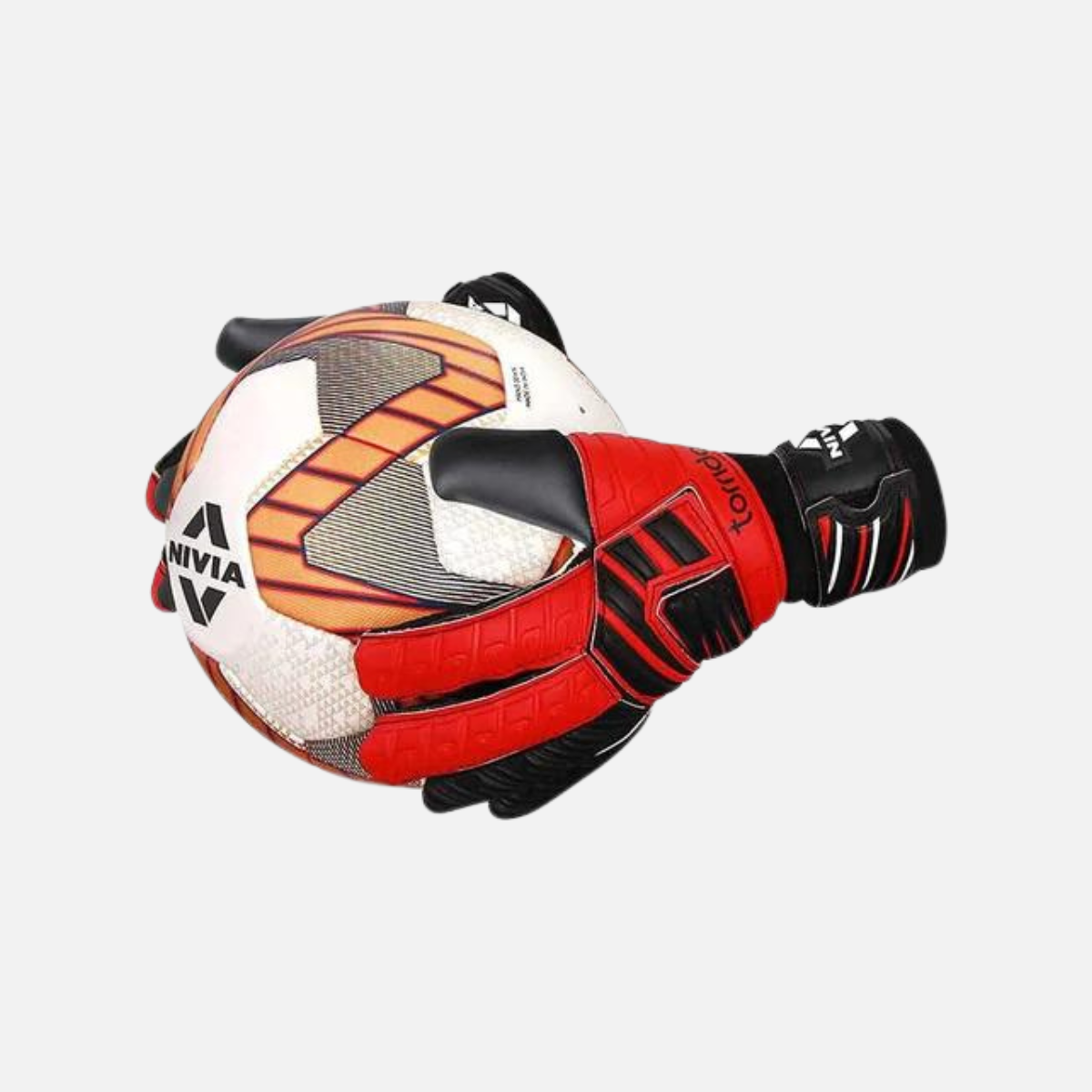 Nivia Raptor Torrido Goal Keeper Gloves -Red/Black