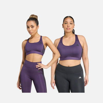 Adidas Powerreact Train Medium-Support 3-Stripes Bra