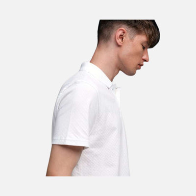 Puma Premium Essentials Men's Jacquard Polo T-shirt-PUMA White