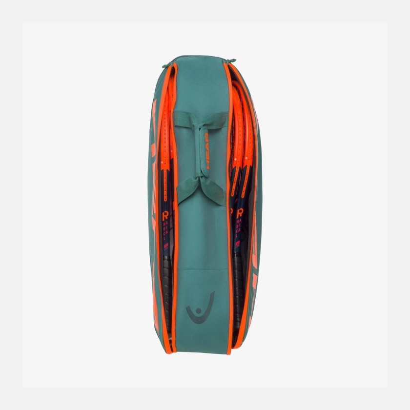 Head Pro Racquet Bag -Dark Cyan/Fluo Orange