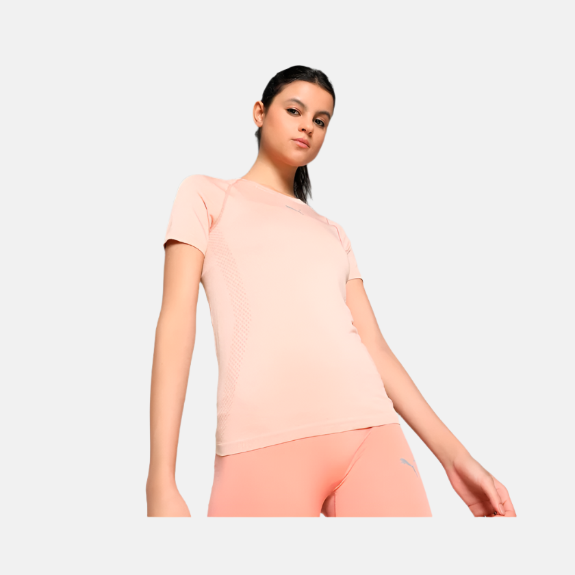 Puma Seamless Women's Training T-shirt -Deeva Peach