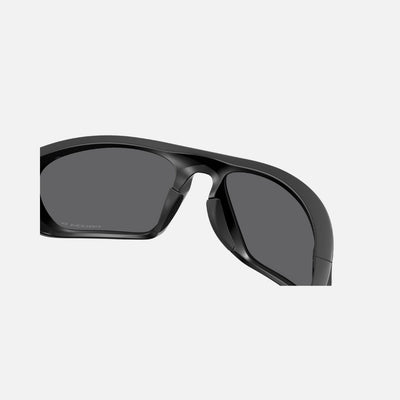 Oakley Lateralis Polarized Sunglasses - Matte Black/Prizm Black
