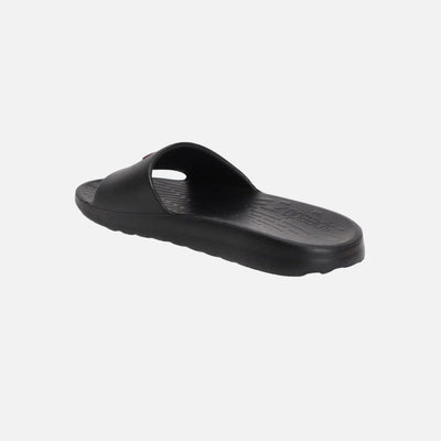 Speedo Women's Single Colour Slides - Black & Raspberry Fill