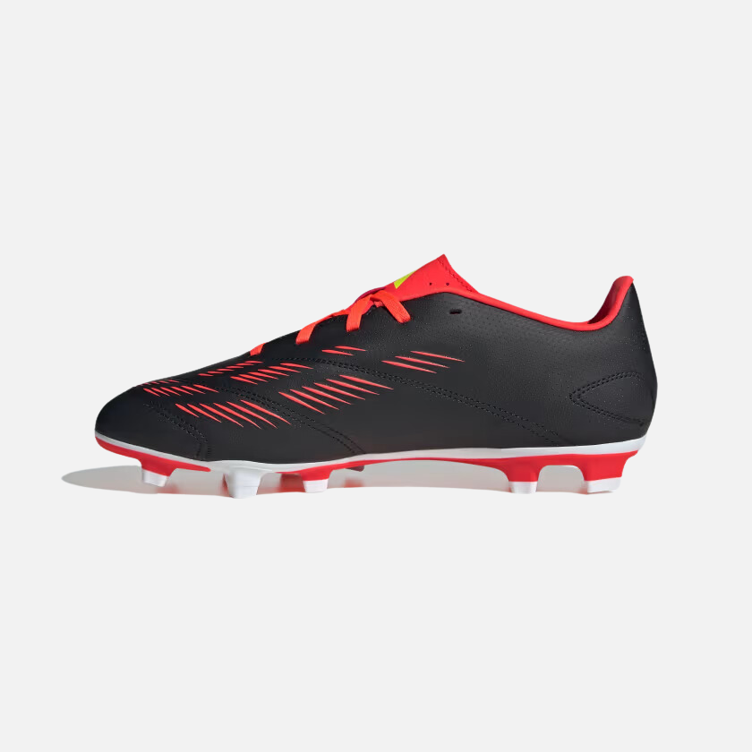 Adidas Predator Club Flexible Ground Unisex Football Shoes -Core Black/Cloud White/Solar Red