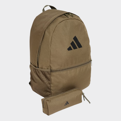 ADIDAS Backpack With Pencil Case - OLIVE