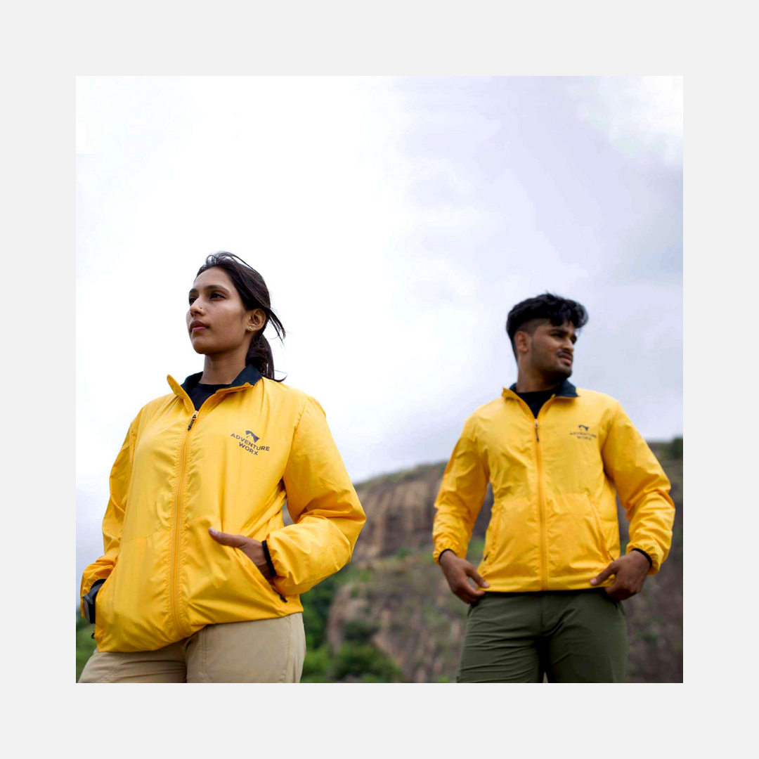 Adventure Worx Wind cheater Unisex Jacket -Yellow – Gambol Adventure Worx Wind cheater Unisex Jacket -Yellow – Gambol